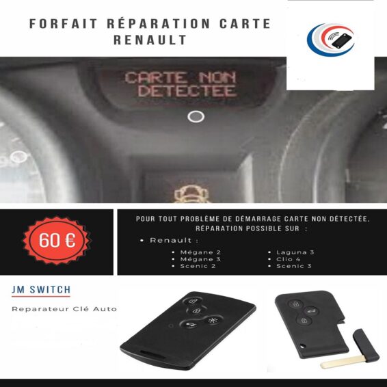 reparation carte renault